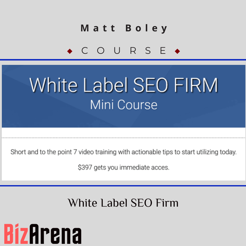 Matt Boley – White Label SEO Firm