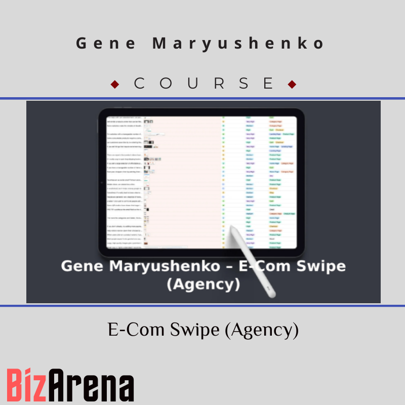 Gene Maryushenko – E-Com Swipe (Agency)