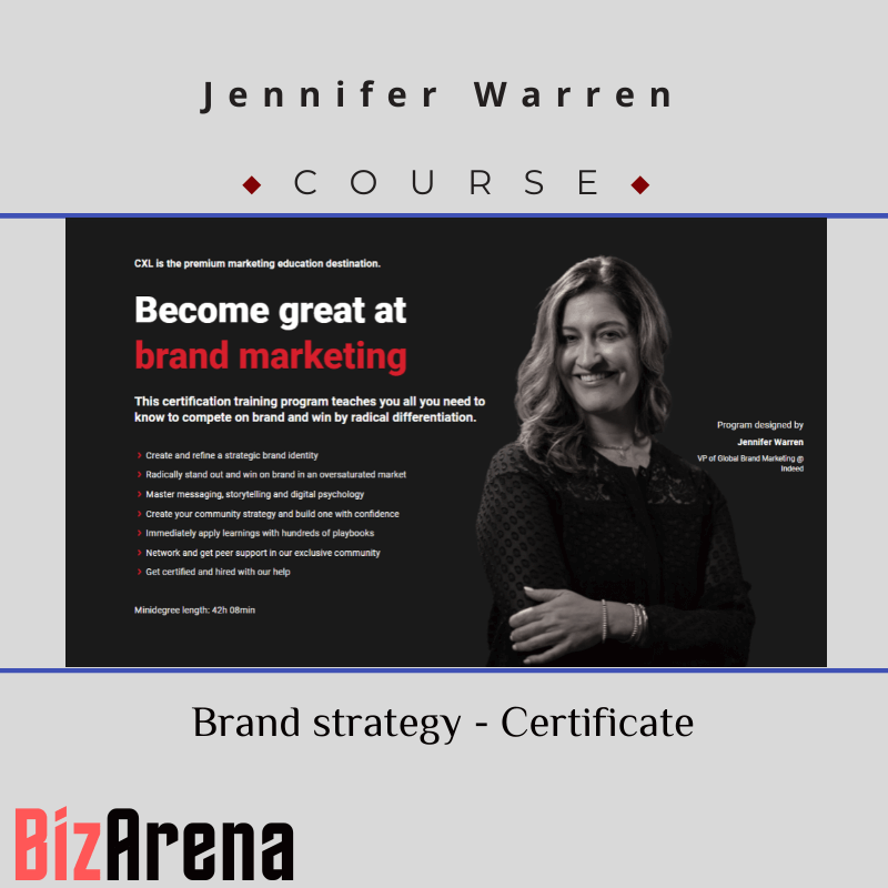 Jennifer Warren - Brand strategy - Certificate