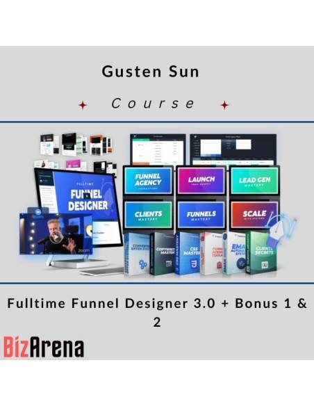 an image of Gusten Sun – Fulltime Funnel Designer 3.0 + Bonus 1 & 2 
