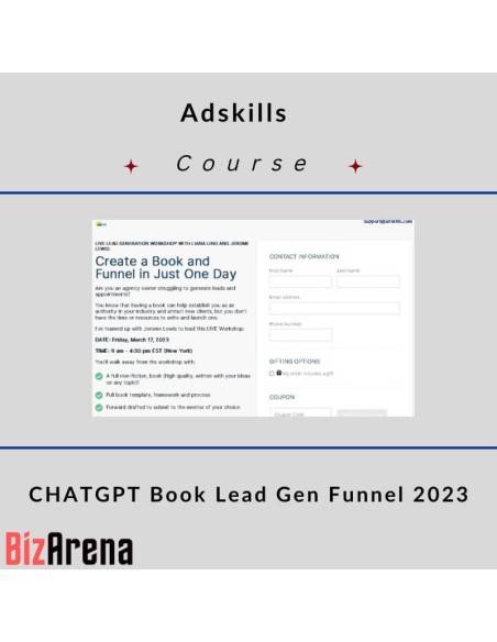 an image of Adskills – CHATGPT Book Lead Gen Funnel 2023 
