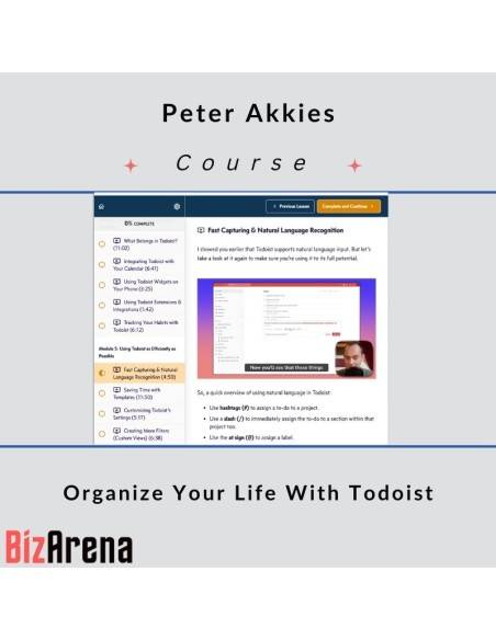 an image of Peter Akkies - Organize Your Life With Todoist 