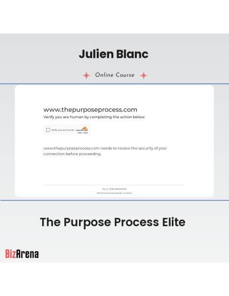 an image of Julien Blanc - The Purpose Process Elite 