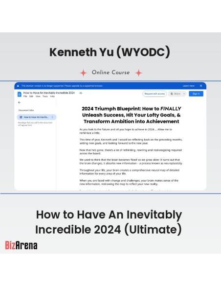 an image of Kenneth Yu (WYODC) - How to Have An Inevitably Incredible 2024 (Ultimate) 