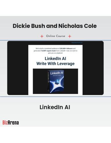 Dickie Bush and Nicholas Cole - LinkedIn AI Image