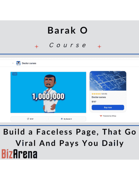 an image of Barak O - Build a Faceless Page, That Go Viral And Pays You Daily 