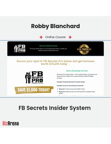 an image of Robby Blanchard - FB Secrets Insider System 