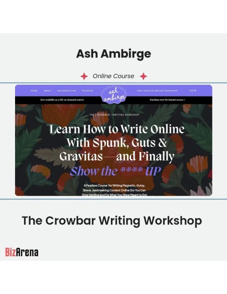 an image of Ash Ambirge - The Crowbar Writing Workshop 