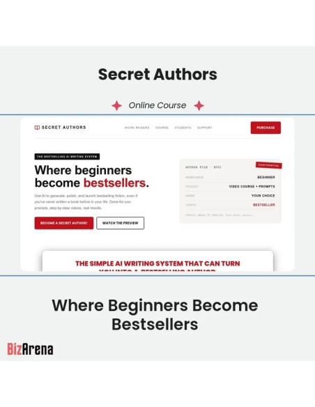 an image of Secret Authors - Where Beginners Become Bestsellers 
