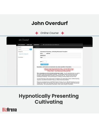 an image of John Overdurf - Hypnotically Presenting Cultivating 