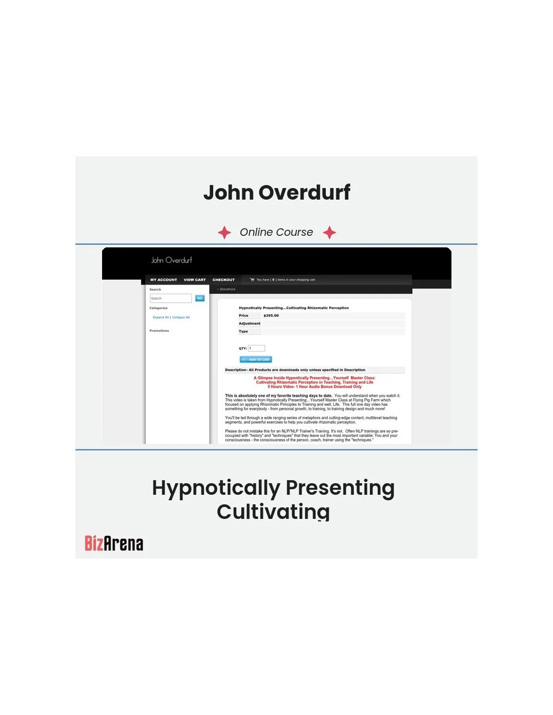 John Overdurf - Hypnotically Presenting Cultivating