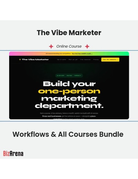 an image of The Vibe Marketer - Workflows & All Courses Bundle 