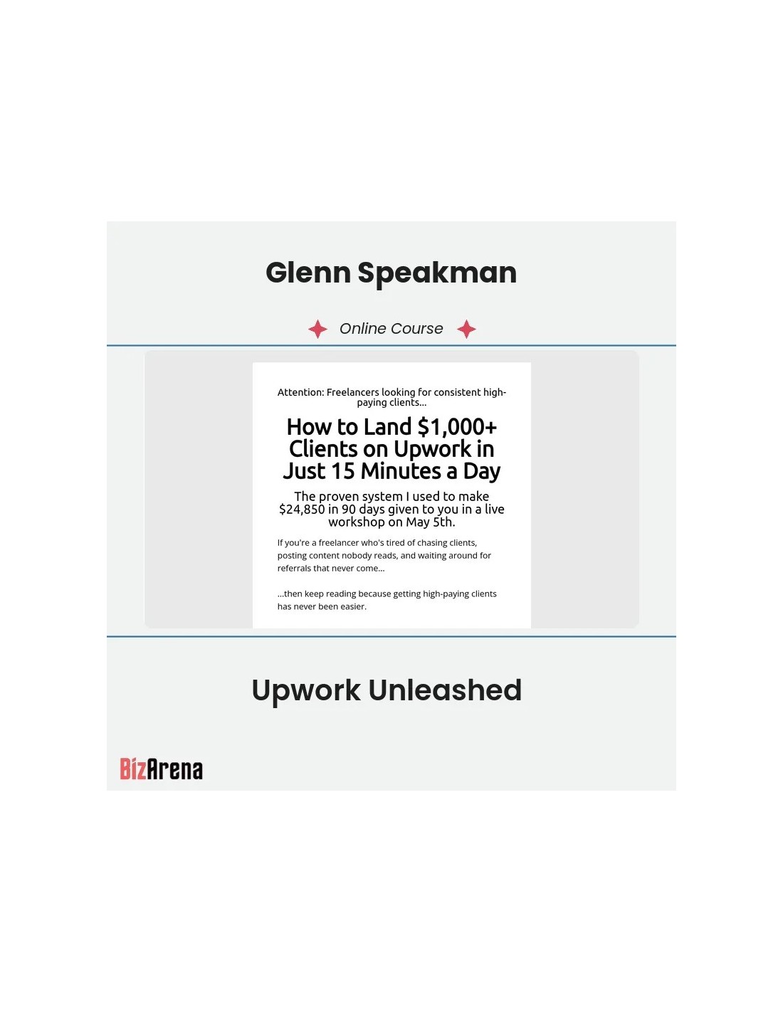 Glenn Speakman - Upwork Unleashed