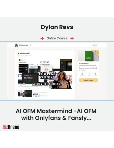 an image of Dylan Revs - AI OFM Mastermind -AI OFM with Onlyfans & Fansly Verification Tricks 