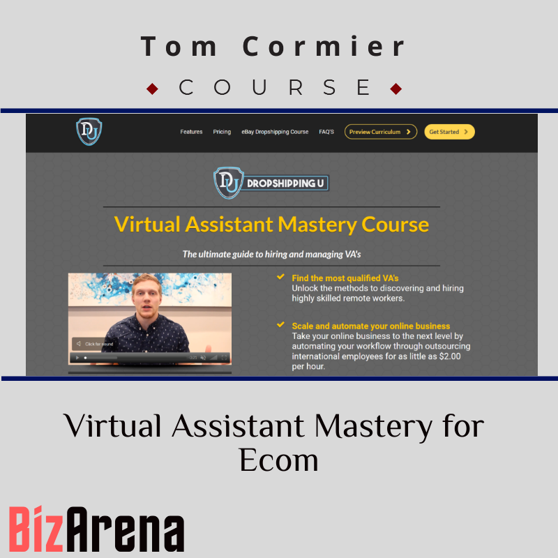 Tom Cormier – Virtual Assistant Mastery for Ecom