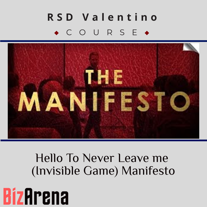 RSD Valentino – Hello To Never Leave me (Invisible Game) Manifesto